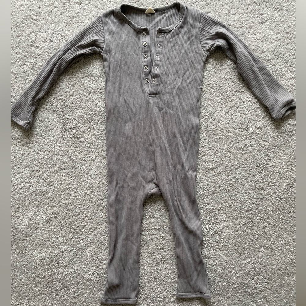 Quincy Mae Ribbed Baby Jumpsuit